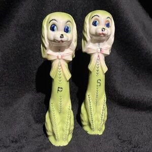 Vintage Dog Salt and Pepper Shakers